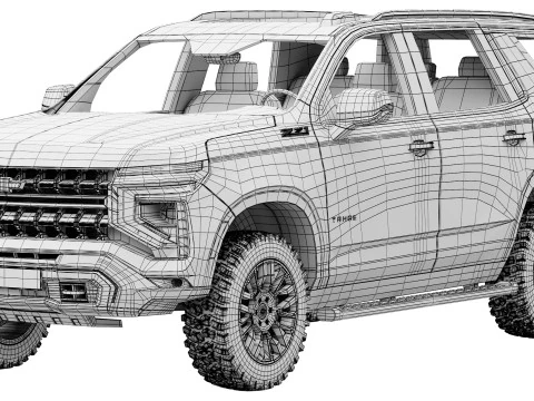 Chevrolet Tahoe Z71 2025 3D Model