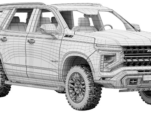 Chevrolet Tahoe Z71 2025 3D Model
