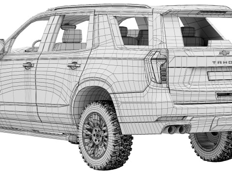 Chevrolet Tahoe Z71 2025 Modello 3D