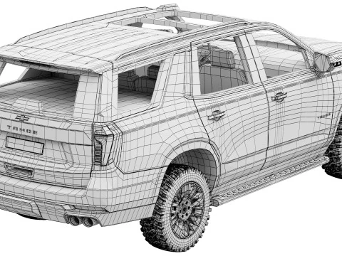 Chevrolet Tahoe Z71 2025 3D Model