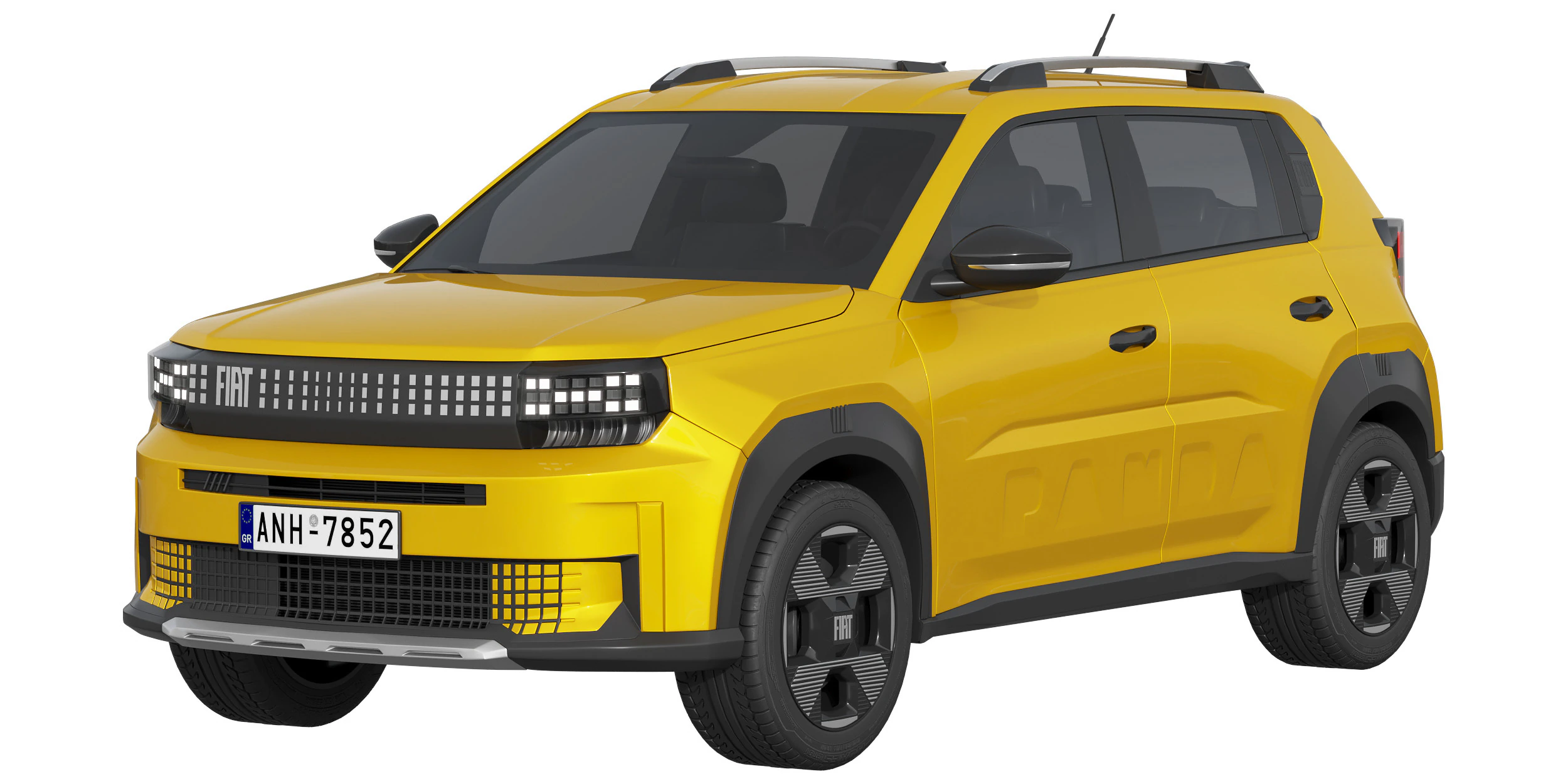 フィアット グランデ パンダ 2025 3Dモデル .c4d .max .obj .3ds .fbx .stl .blend