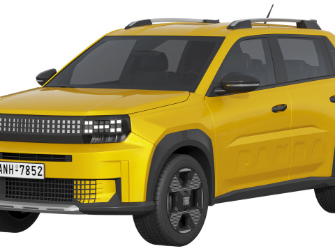 Fiat Grande Panda 2025 3D Model