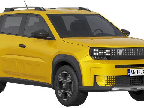 フィアット グランデ パンダ 2025 3Dモデル