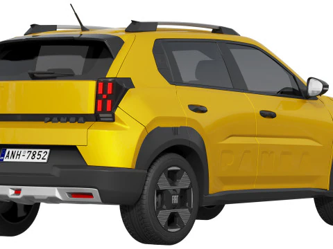 フィアット グランデ パンダ 2025 3Dモデル