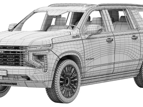 Chevrolet Suburban High Country 2025 Modello 3D