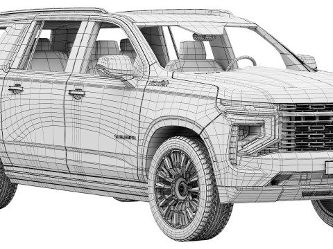 Chevrolet Suburban High Country 2025 Modèle 3D