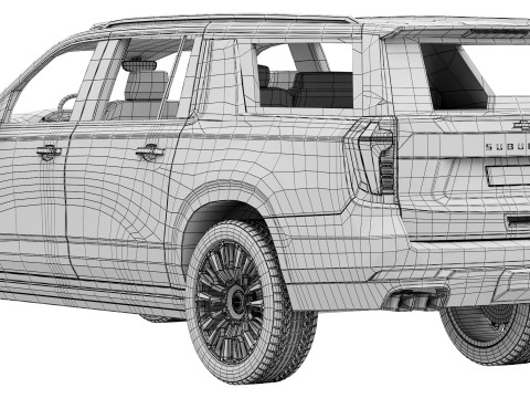 Chevrolet Suburban High Country 2025 Modèle 3D