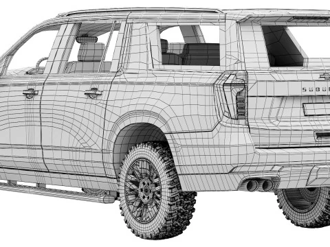 Chevrolet Suburban Z71 2025 3D Model