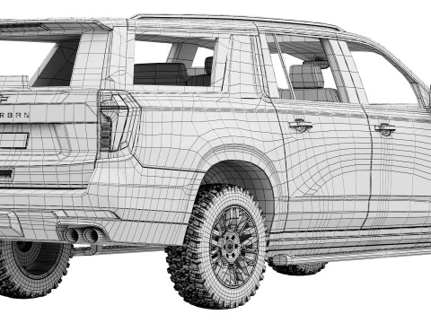 Chevrolet Suburban Z71 2025 3D Model