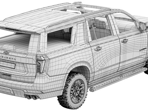 Chevrolet Suburban Z71 2025 3Dモデル