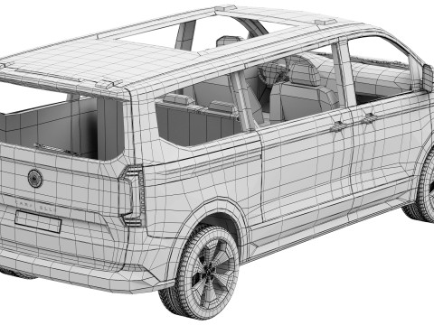 Volkswagen Caravelle T7 2025 3D 모델