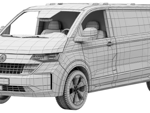 Volkswagen Transporter T7 2025 3D Model