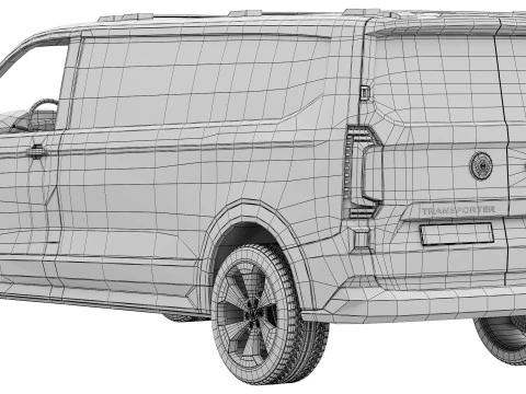 Volkswagen Transporter T7 2025 3D Model