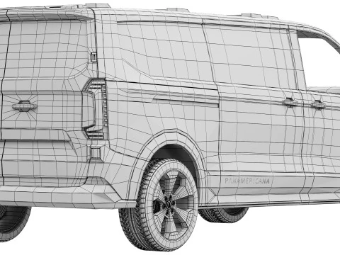 Volkswagen Transporter T7 2025 3D Model