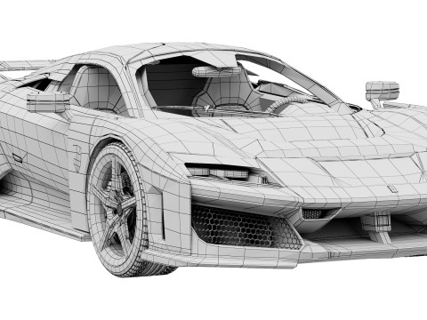 Ferrari F80 2025 3D Model