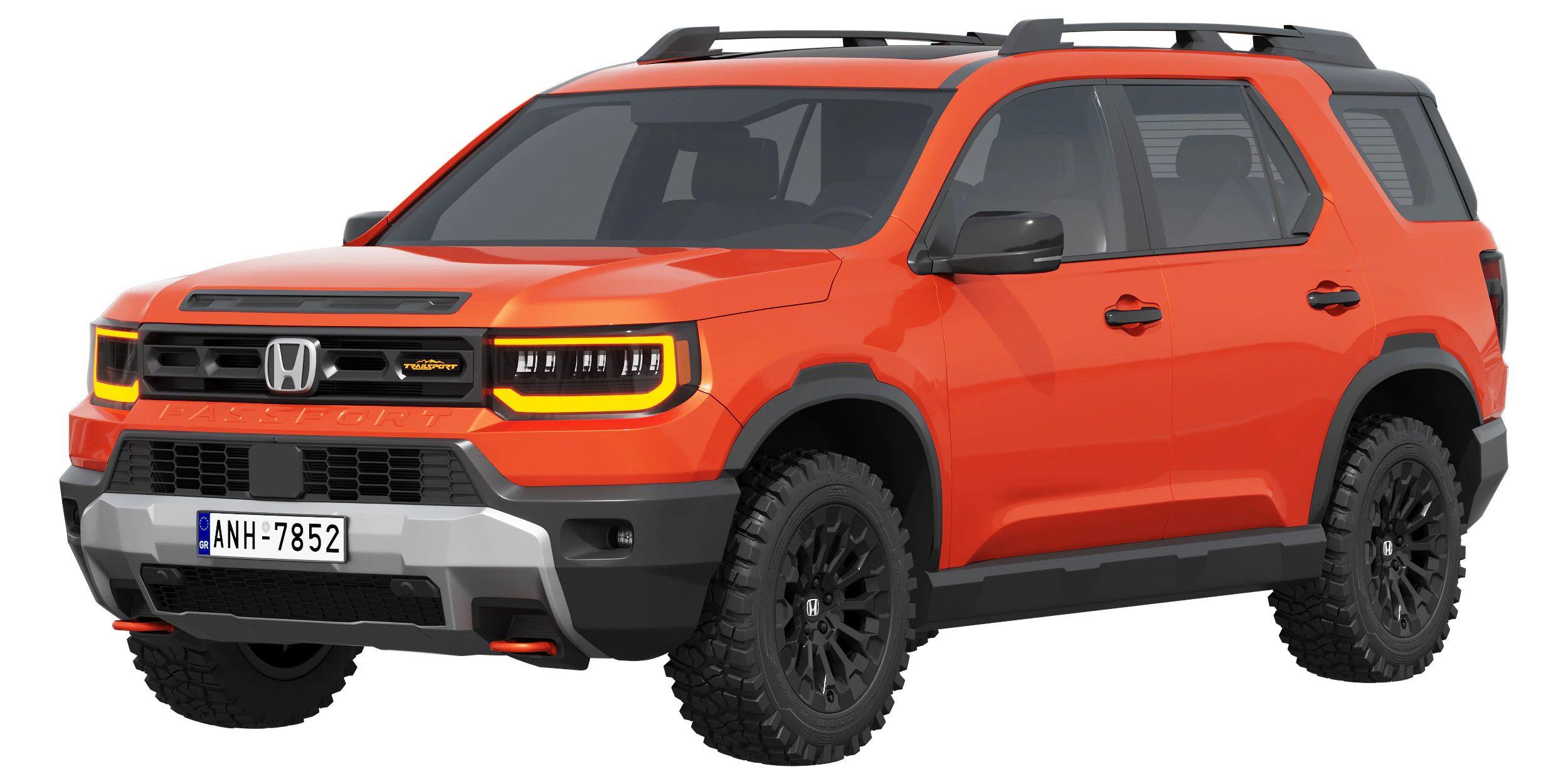 Honda Passport Trailsport 2026 3D Model .c4d .max .obj .3ds .fbx .stl .blend 