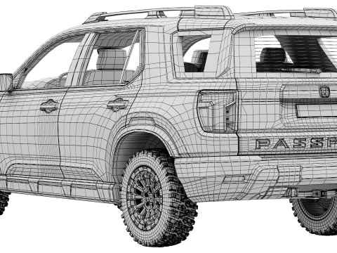 Honda Passport Trailsport 2026 3D Model