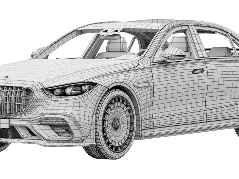 Brabus 1000 Bichromatic AMG S63 Modelo 3D