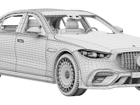 Brabus 1000 Bichromatic AMG S63 3D Model