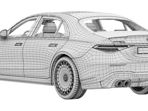 Brabus 1000 Bichromatic AMG S63 Modelo 3D