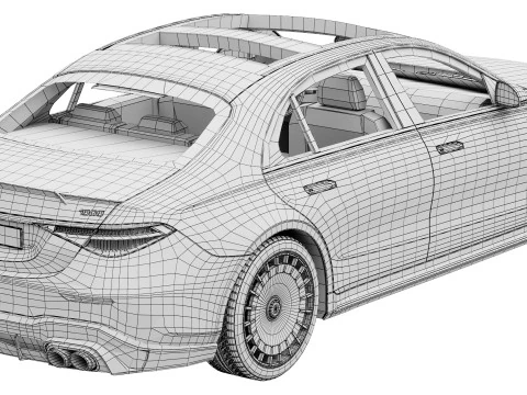 Brabus 1000 Bichromatic AMG S63 3D Model