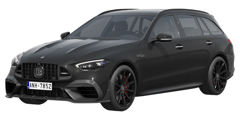 Brabus 730 AMG C63 Estate 3D 模型 .c4d .max .obj .3ds .fbx .stl .blend