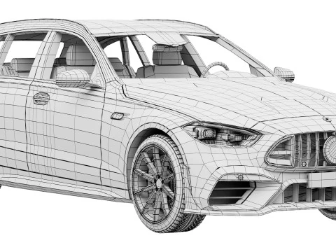 Brabus 730 AMG C63 Estate 3D Model