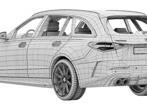 Brabus 730 AMG C63 Estate 3D Model