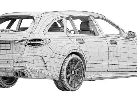 Brabus 730 AMG C63 Estate 3D Model
