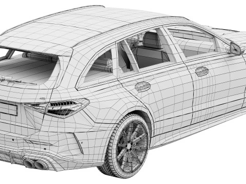 Brabus 730 AMG C63 Estate 3D Model