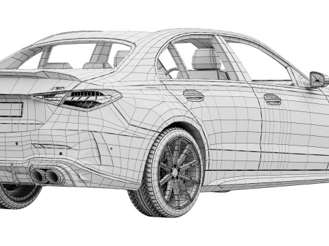 Brabus 730 AMG C63 3D Model