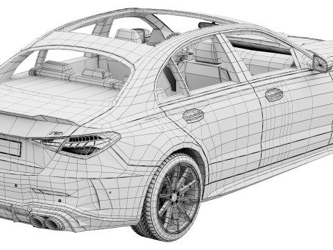Brabus 730 AMG C63 3D Model