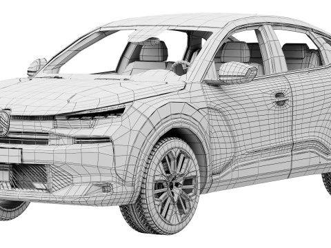 Citroen C4X 2025 3D Model