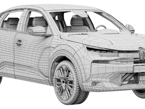 Citroen C4X 2025 Modelo 3D