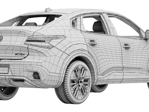 Citroen C4X 2025 Modelo 3D
