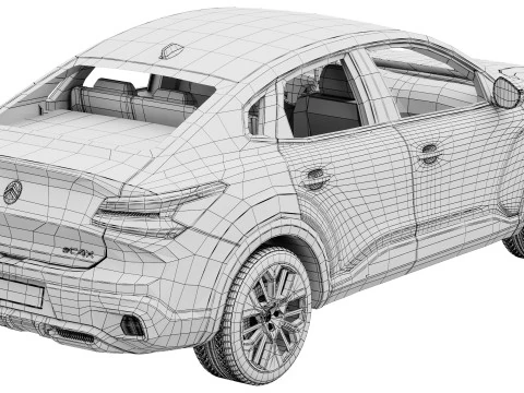 Citroen C4X 2025 3D Model