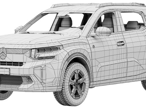 Citroen C3 Aircross 2025 3D Model