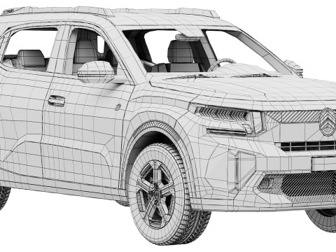 Citroen C3 Aircross 2025 3D Model
