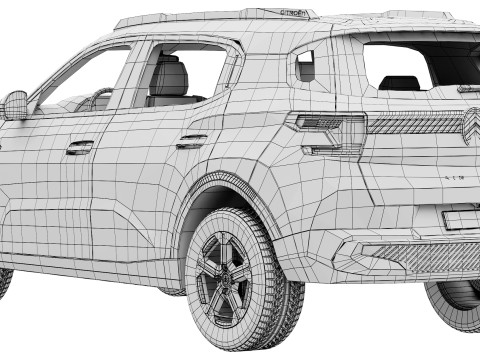 Citroen C3 Aircross 2025 3D Model