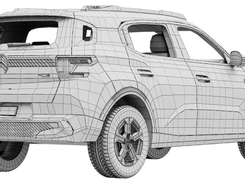 Citroen C3 Aircross 2025 3D Model