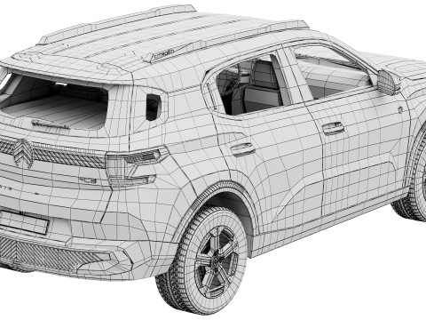 Citroen C3 Aircross 2025 3D Model