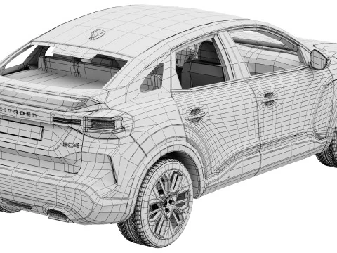 Citroen C4 2025 3D Model