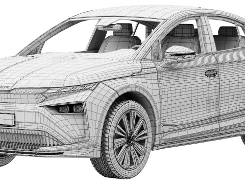 Skoda Enyaq Coupe 2025 3D Model