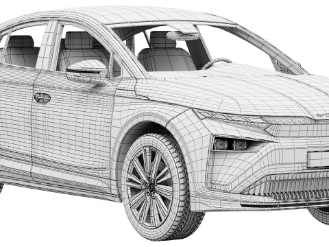 Skoda Enyaq Coupe 2025 3D Model