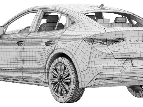 Skoda Enyaq Coupe 2025 3Dモデル