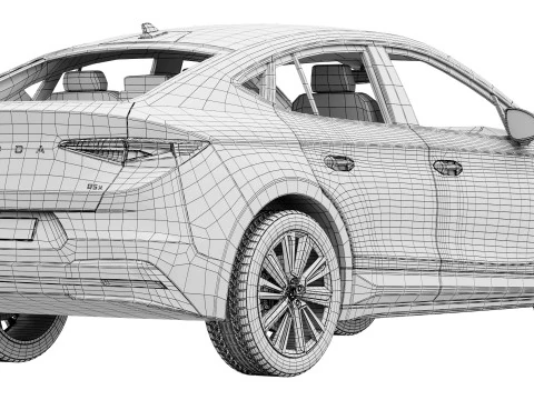 Skoda Enyaq Coupe 2025 3D Model