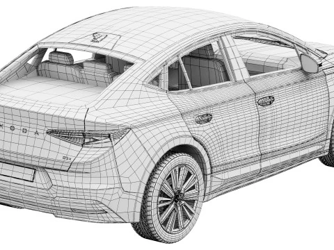 Skoda Enyaq Coupe 2025 3D Model