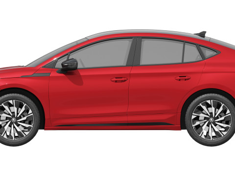 Skoda Enyaq Coupe Sportline 2025 3D मॉडल