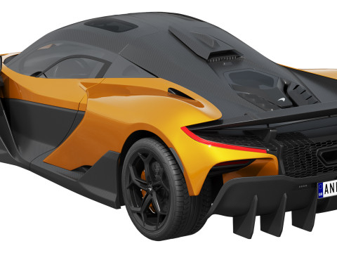 Mclaren W1 2025 Model 3D