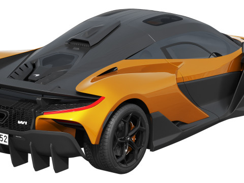 Mclaren W1 2025 Model 3D